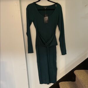 Say What? Black Long Sleeve Bodycon Dress